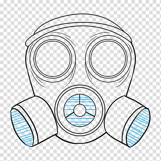 Pencil, Drawing, Gas Mask, Mardi Gras Mask, Respirator, Tutorial, Howto, Cartoon transparent background PNG clipart