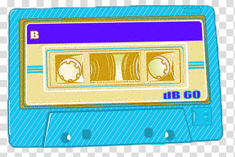 Cassettes, blue and brown cassette tape graphic transparent background PNG clipart