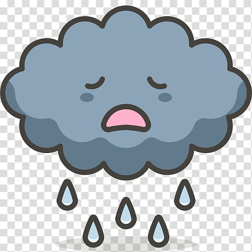 Rain Cloud, Animation, Cartoon, Nose, Head, Snout, Meteorological Phenomenon, Smile transparent background PNG clipart