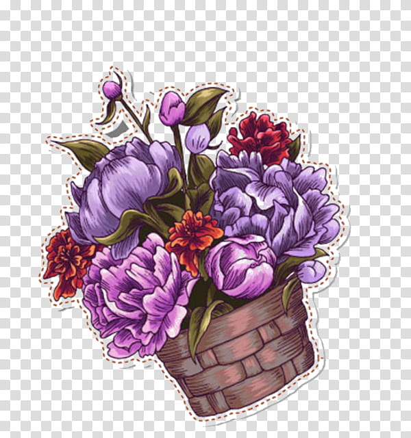Floral Flower, Floral Design, Flower Bouquet, Cut Flowers, Flores De Corte, Vase, Violet, Purple transparent background PNG clipart