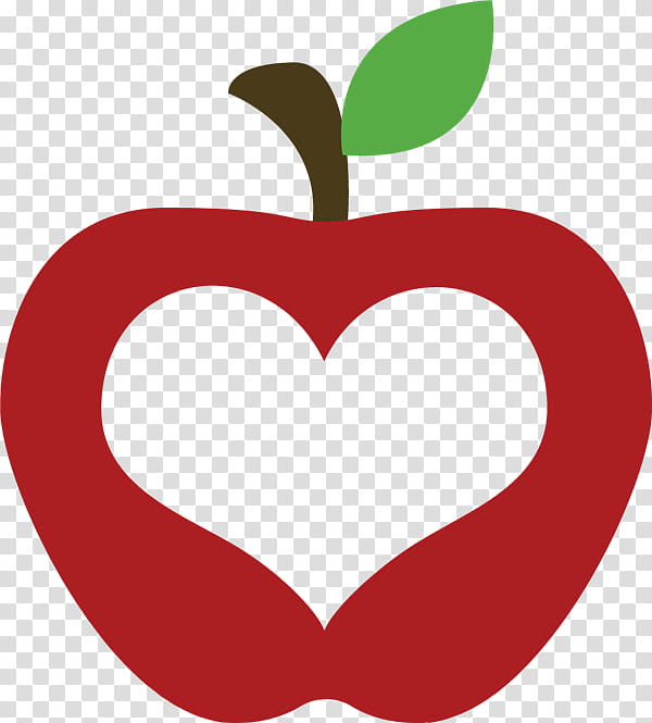 Apple Logo, Heart, M095, Red, Plant, Fruit, Leaf, Symbol transparent background PNG clipart