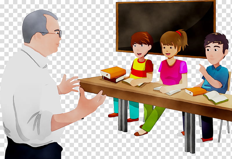Classroom, Cartoon, Human, Desk, Behavior, Table, Job, Conversation transparent background PNG clipart