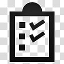 Devine Icons Part , checklist icon illustration transparent background PNG clipart