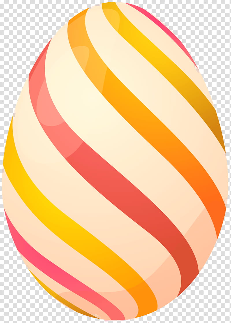 orange, beige, and yellow striped egg toy transparent background PNG clipart