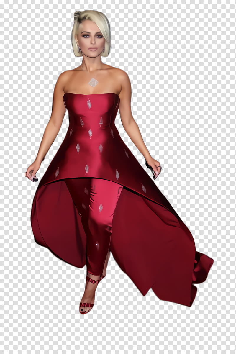 Bebe Rexha, Cocktail Dress, Gown, Redm, Clothing, Pink, Strapless Dress, Magenta transparent background PNG clipart
