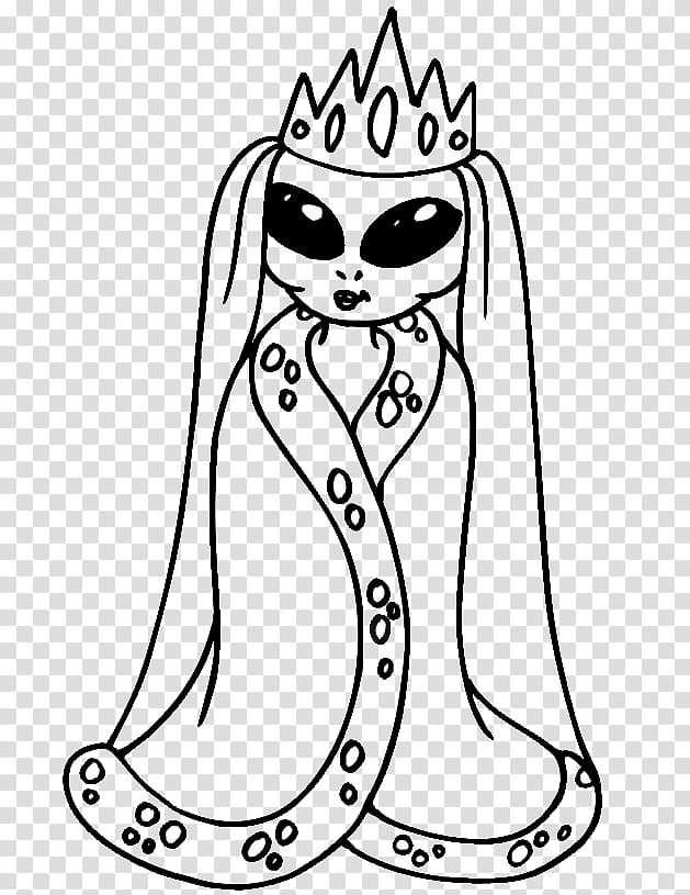 Watch, alien queen wearing robe and crown illustration transparent background PNG clipart