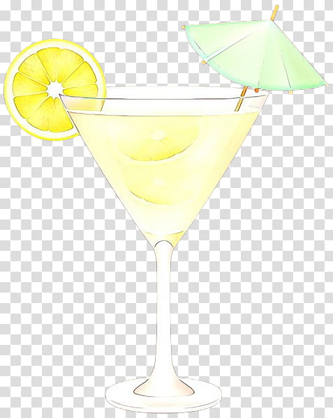 Cartoon Lemon, Cocktail Garnish, Martini, Gimlet, Daiquiri, Harvey Wallbanger, Wine Cocktail, Nonalcoholic Drink transparent background PNG clipart