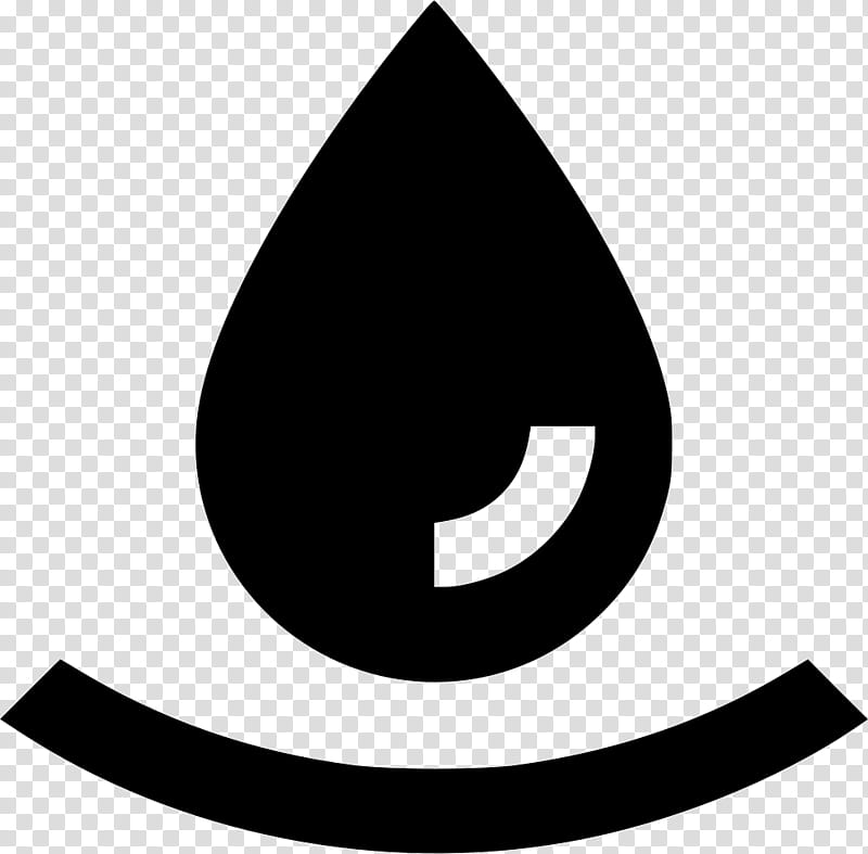 Water Drop, Logo, Symbol, Blackandwhite, Circle transparent background PNG clipart