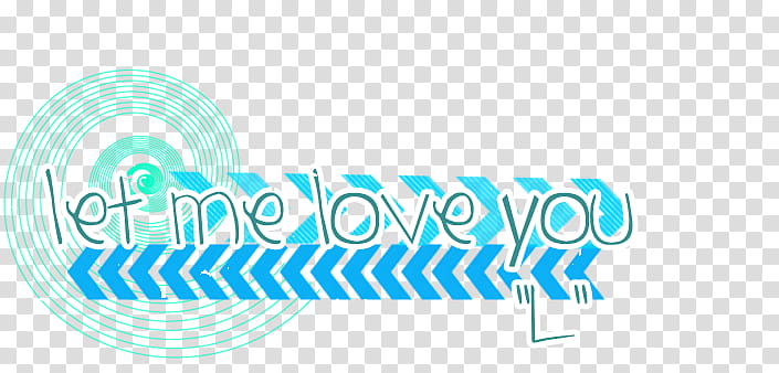 Texto Let me love you transparent background PNG clipart