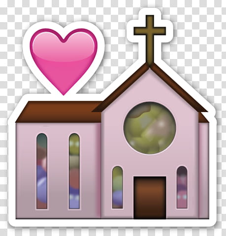 EMOJI STICKER , pink and brown cathedral illustration transparent background PNG clipart