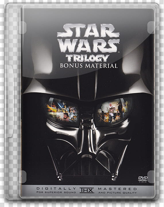 DVD Movie Case Icons , Star Wars Trilogy Bonus Material transparent background PNG clipart