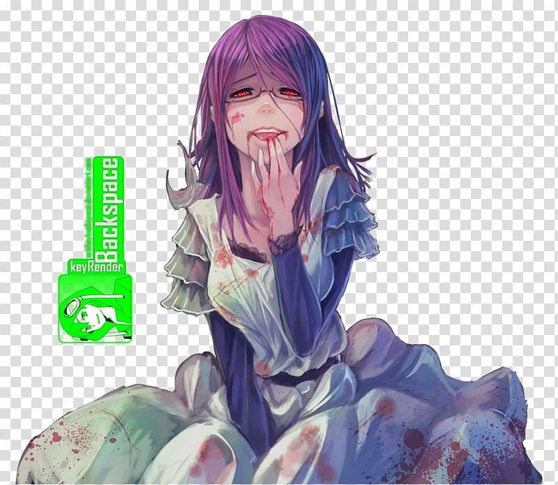 Kamishiro Rize (Tokyo Ghoul), Render, Rize Kamishiro anime character transparent background PNG clipart