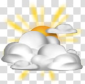 WSI Weather Icons As Seen on TV, Mostly_Cloudy transparent background PNG clipart