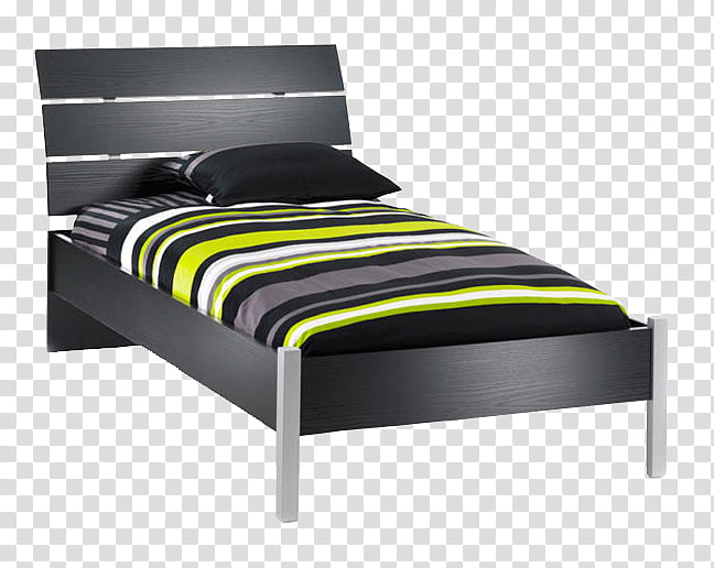 black white and green striped bed transparent background PNG clipart
