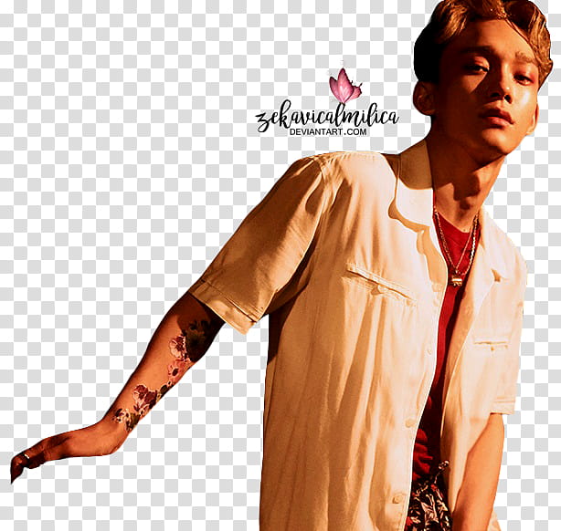 EXO Chen The War, man in white button-up shirt transparent background PNG clipart