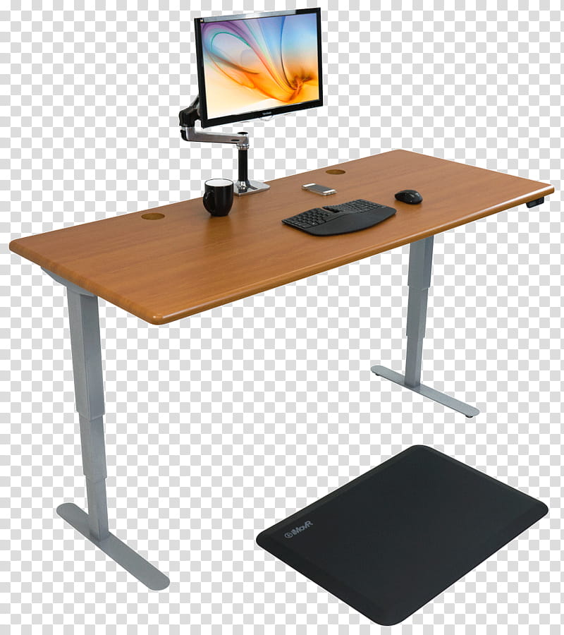 Table, Desk, Standing Desk, Adjustable Height, Imovr, Treadmill Desk, Standing Desk Converter, Furniture transparent background PNG clipart