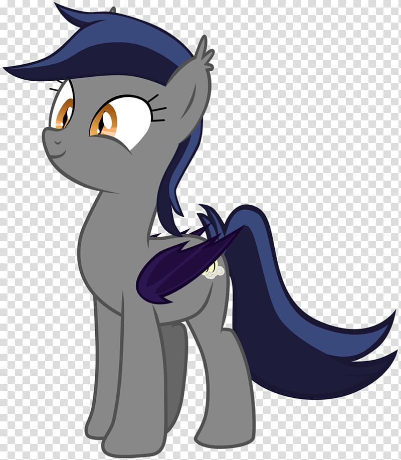 Echo the Bat Pony , gray and blue Little Pony transparent background PNG clipart
