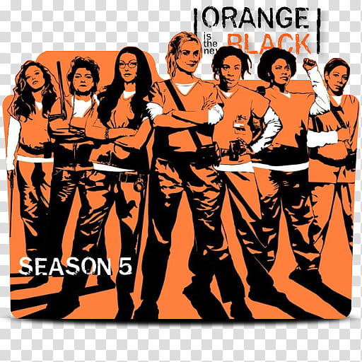 Orange is the new Black Season  Folder Icons, orange is the new black season + transparent background PNG clipart