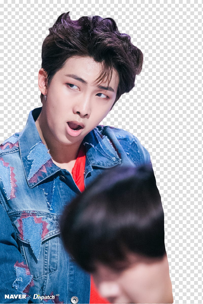 Namjoon BTS, man opening his mouth illustration transparent background PNG clipart