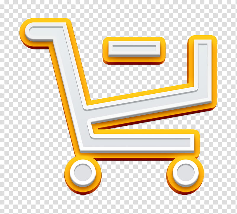 cart icon ecommerce icon iconoteka, Remove Icon, Shop Icon, Shopping Icon, Store Icon, Yellow, Line, Symbol transparent background PNG clipart