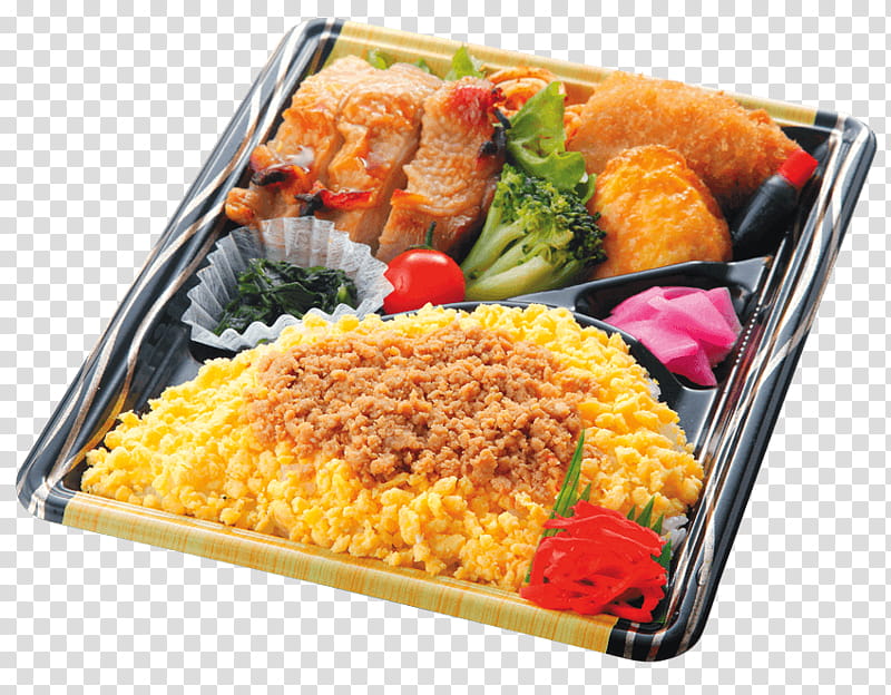 Junk Food, Bento, Makunouchi, Ekiben, Osechi, Tamagoyaki, Cooked Rice, Sushi transparent background PNG clipart