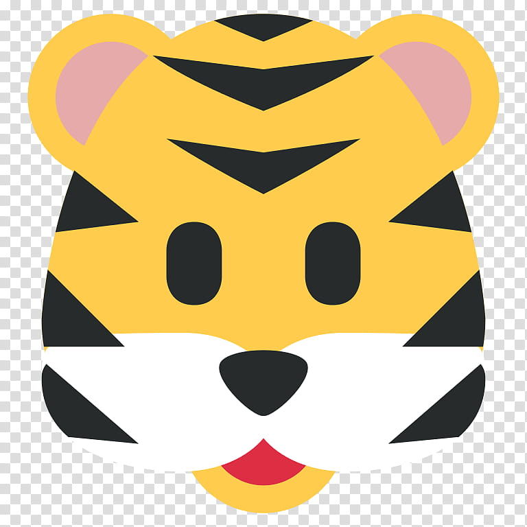 Emoji Sticker, Tiger, Emoticon, Emoji Quiz Combine Guess The Emoji, Text Messaging, Email, Emoticons, Yellow transparent background PNG clipart