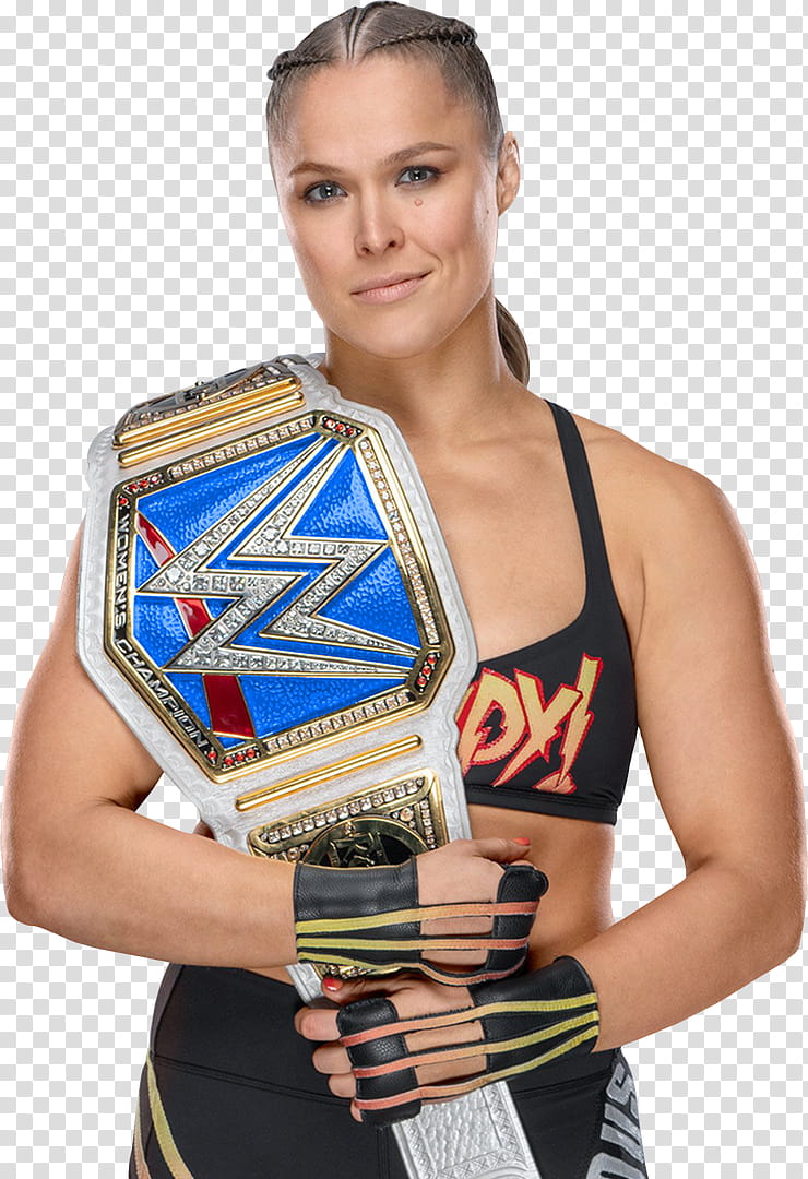 Ronda Rousey SD Women Champion Custom transparent background PNG clipart