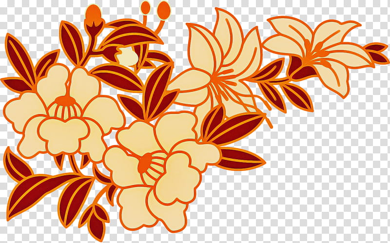 Floral design, Leaf, Plant, Flower, Herbaceous Plant, Tagetes, Pedicel, Petal transparent background PNG clipart