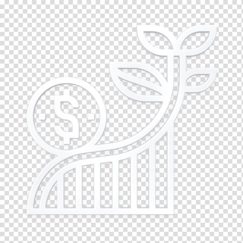 Investment icon Growth icon, Text, Logo, Calligraphy, Blackandwhite transparent background PNG clipart