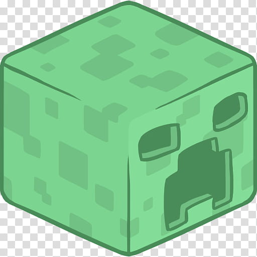 MineCraft Icon  , D Creeper, Minecraft Creeper cube transparent background PNG clipart