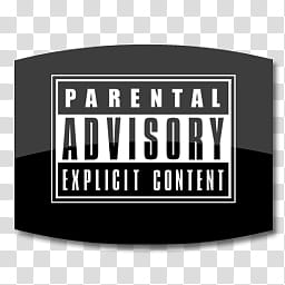 Cinema dock icons, parentalA, Parental Advisory logo transparent background PNG clipart