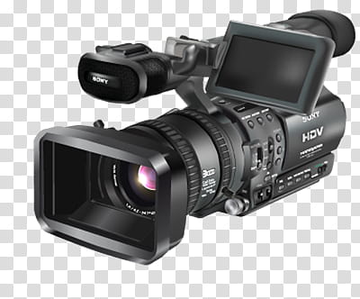 black Sony HDV video recorder transparent background PNG clipart
