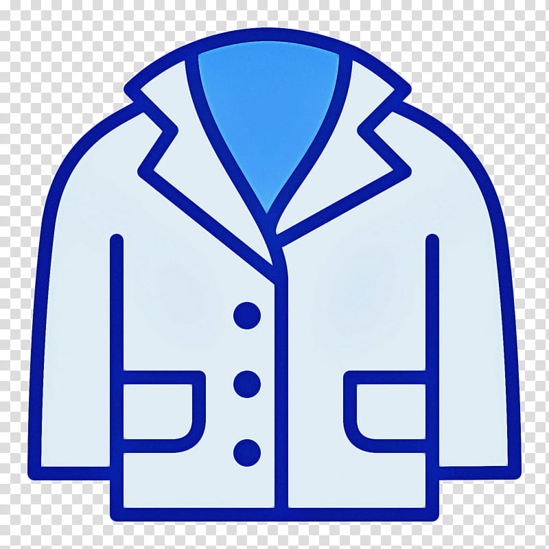 Coat, Lab Coats, Clothing, Dress, Laboratory, Outerwear, Sleeve, Electric Blue transparent background PNG clipart
