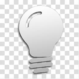 Devine Icons, white light bulb illustration transparent background PNG clipart