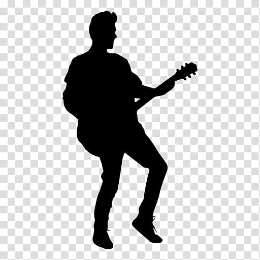Music, Guitar, Guitarist, Silhouette, Electric Guitar, Acoustic Guitar, Desktop , Bass Guitar transparent background PNG clipart