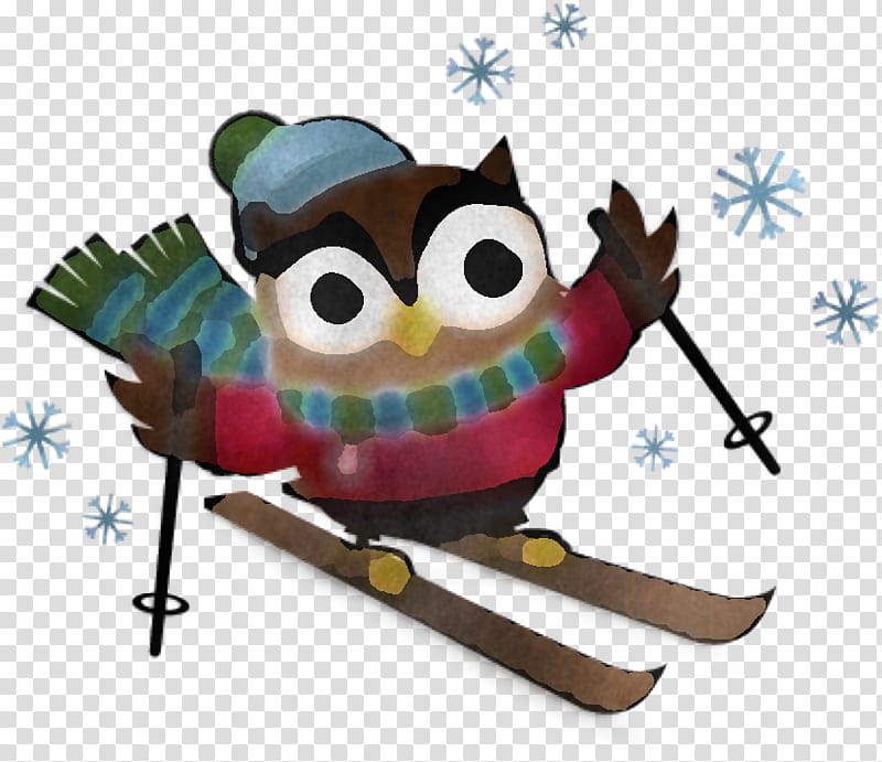 owl cartoon animation recreation winter sport, Bird transparent background PNG clipart