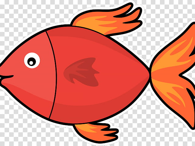 Fishing, Fried Fish, Drawing, Walleye, Cartoon, Orange, Tail