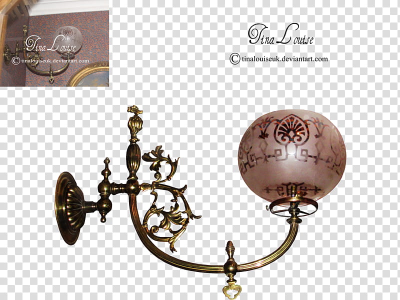 Lamp, brass wall chandelier transparent background PNG clipart