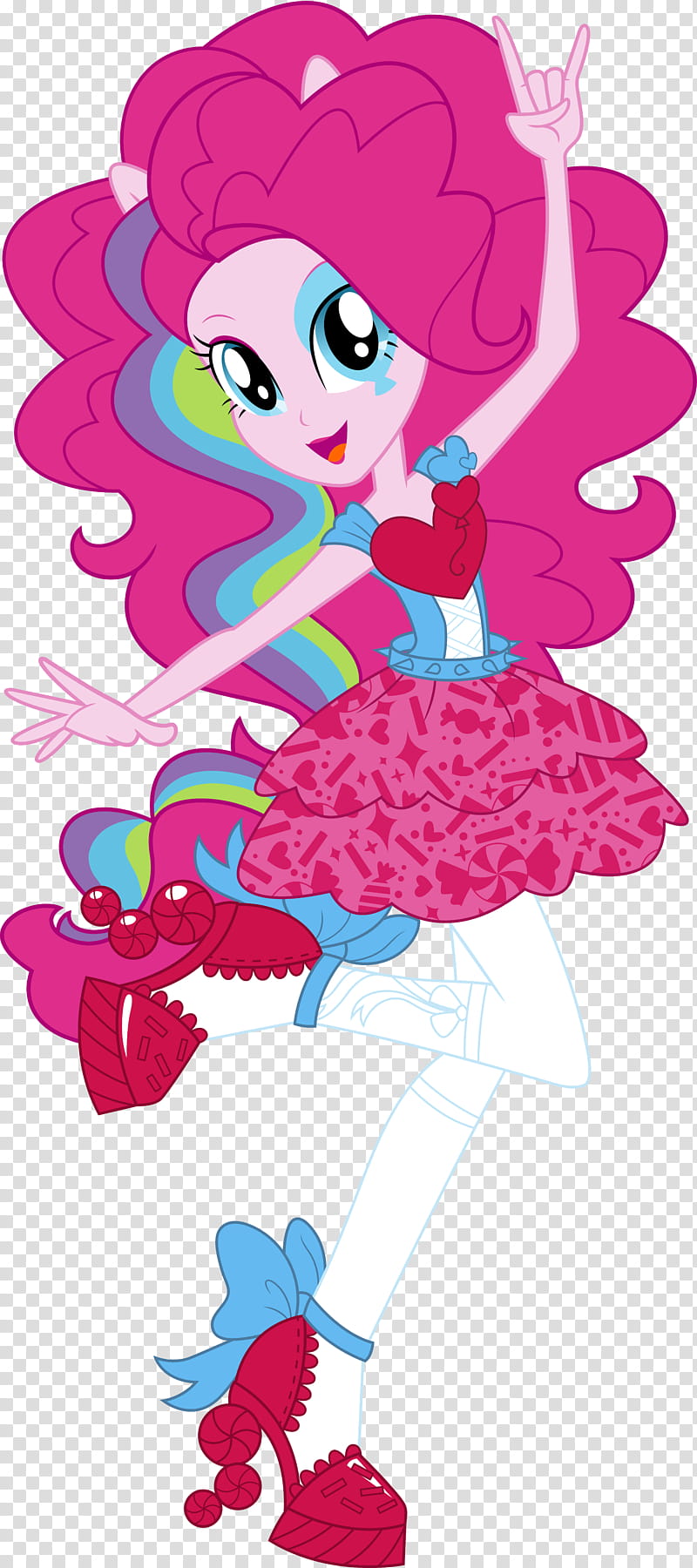Rainbow Rocks Pinkie Pie Update V Pink Haired Animated Character Transparent Background Png Clipart Hiclipart - rainbow rock rainbow dash roblox