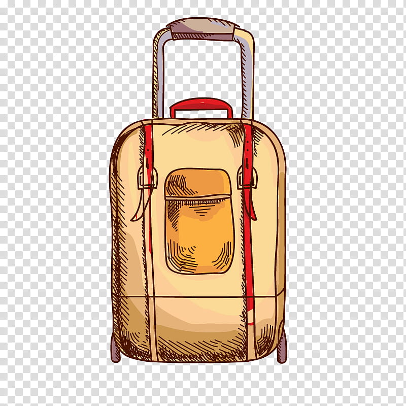 Travel Drawing, Suitcase, Cartoon, Baggage, Tourism, Hand Luggage, Yellow, Luggage And Bags transparent background PNG clipart