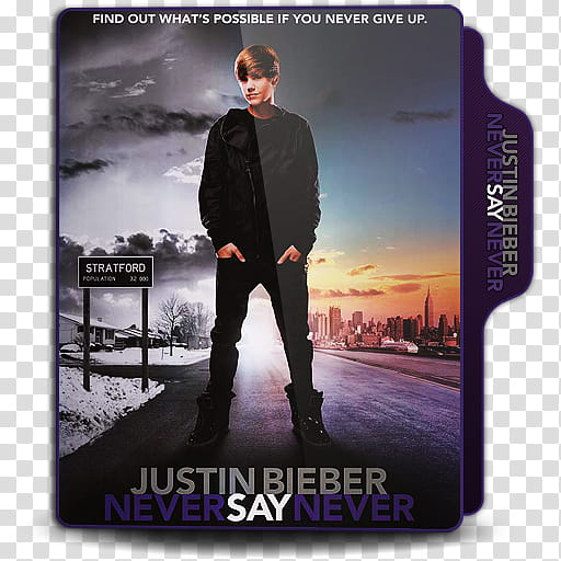 Justin Bieber Never Say Never  Folder Icon, Never say never transparent background PNG clipart