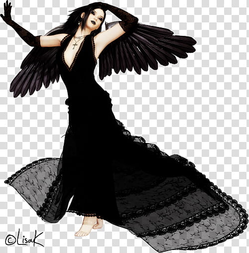 Hair, Istx Euesg Clase50 Eo, Black Hair, Angel M, Wing, Victorian Fashion, Costume Design transparent background PNG clipart