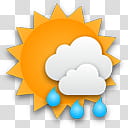 My Phone , rain and sun icon transparent background PNG clipart