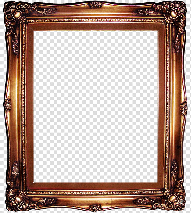 brown artwork frame transparent background PNG clipart