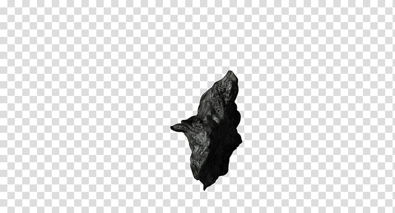Asteroid mega, gray stone fragment transparent background PNG clipart