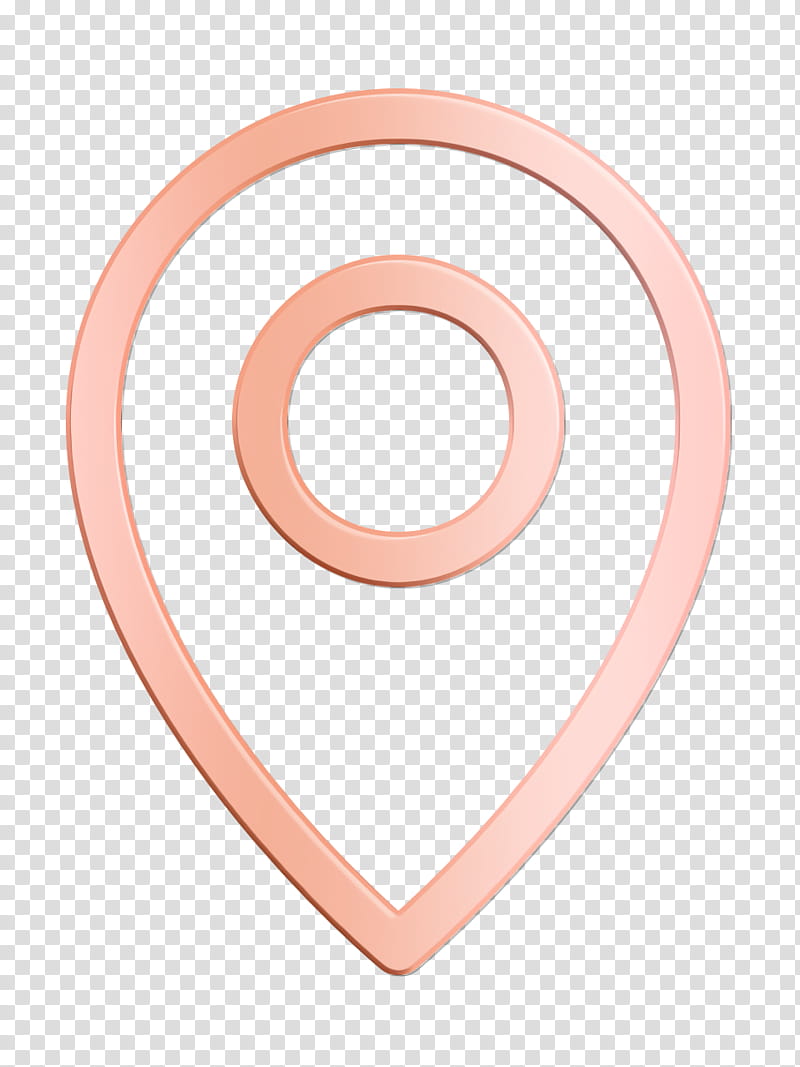 app icon basic icon interface icon, Location Icon, Ui Icon, Ux Icon, Pink, Circle, Peach, Symbol transparent background PNG clipart