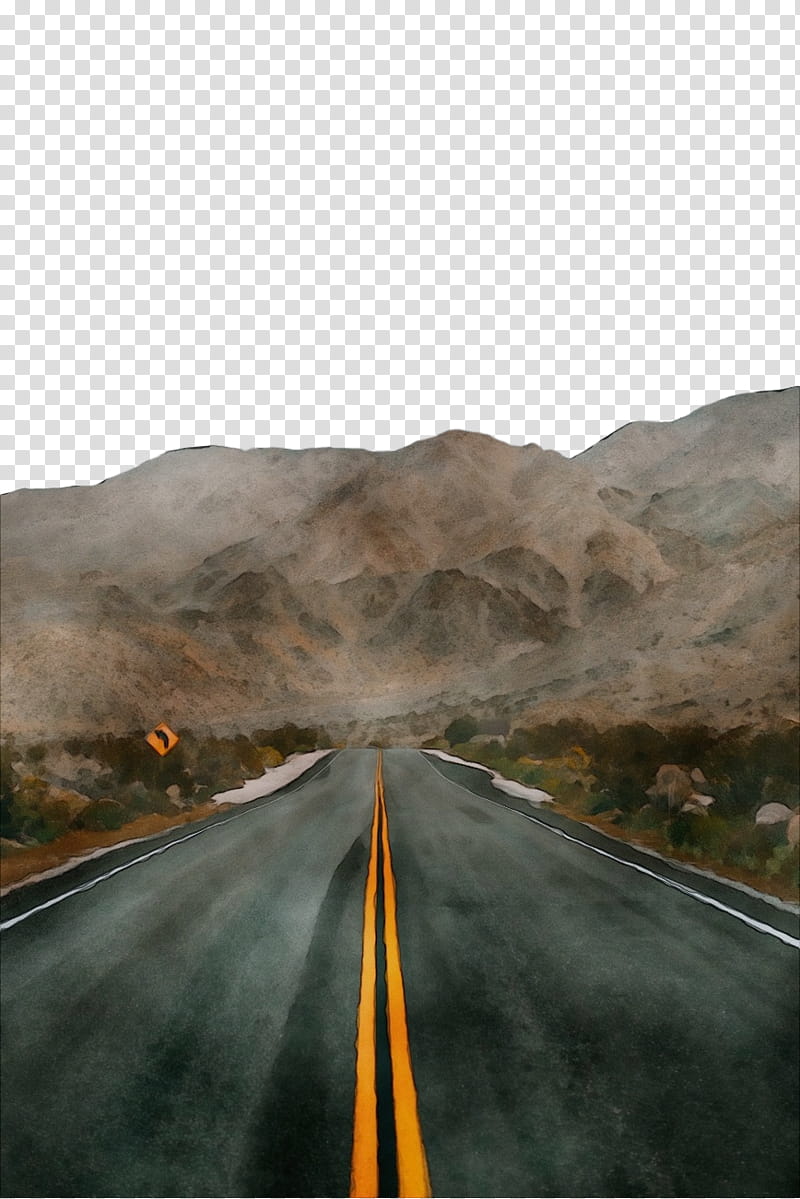 road asphalt highway atmospheric phenomenon road trip, Watercolor, Paint, Wet Ink, Lane, Thoroughfare, Mode Of Transport, Road Surface transparent background PNG clipart