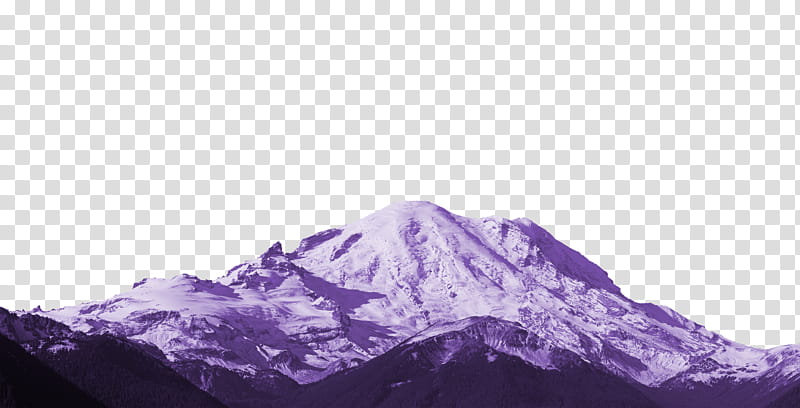 Purple aesthetic , snow covered mountain transparent background PNG clipart
