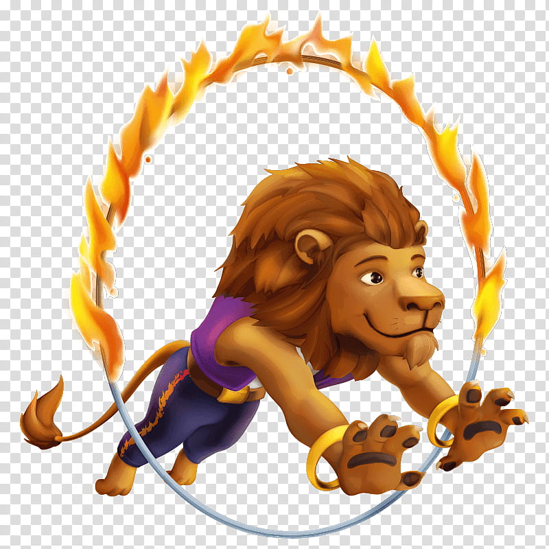 Circus, Lion, Acrobatics, Cartoon, Animation, Animal Figure, Sticker transparent background PNG clipart