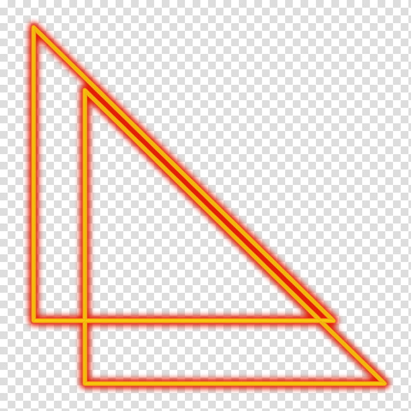 two orange triangles art transparent background PNG clipart